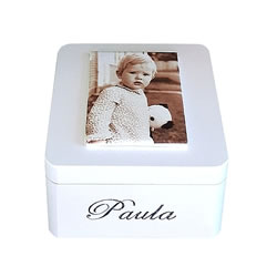 Photo on Canvas Large<br />
Trinket Box with 6 envelopes